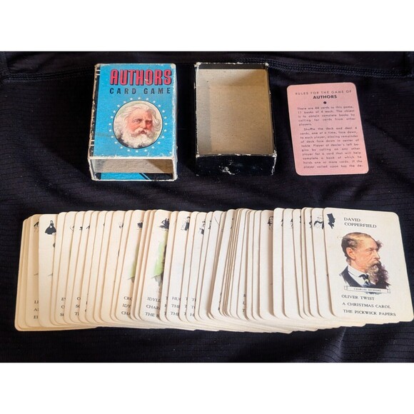 Two (2) Vtg Authors & Animal Rummy Card Games Whitman Publishing - Both Complete - Picture 7 of 7
